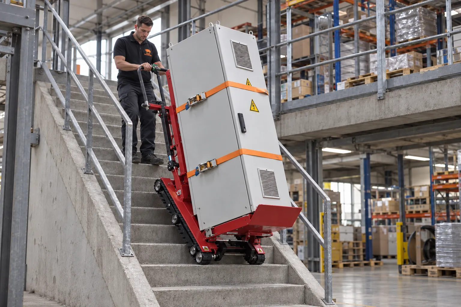 Zonzini Skipper 400 podczas pracy na schodach